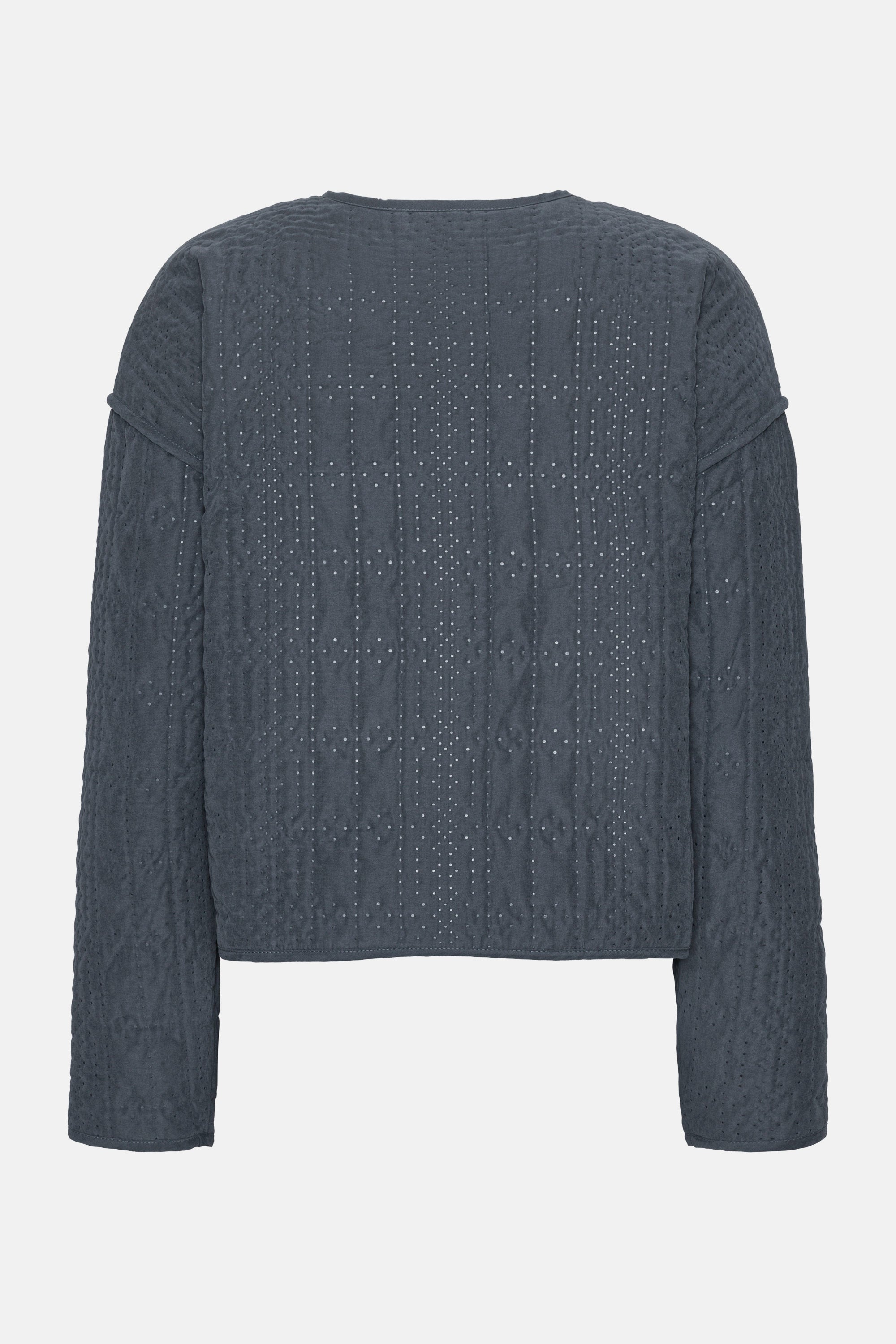 Short Quilted Jacket - Ombre Blue